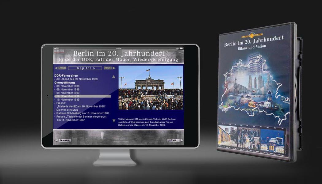  Screen Design, Software, Programmierung. Berlin im 20 Jahrhundert. Eine interaktive Reise durch 100 Jahre aufregende Berliner Geschichte.
